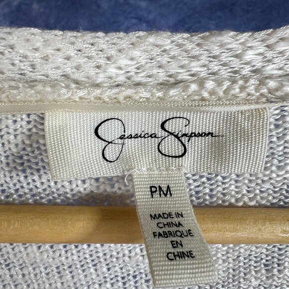 Ivory Jessica Simpson Shurg / Sweater Sz PM - Picture 3 of 4